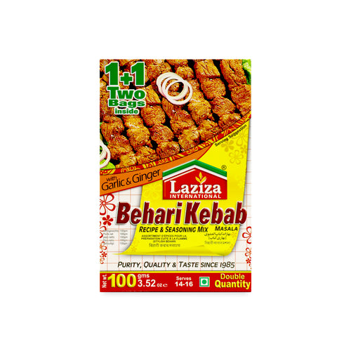 Laziza Behari Kabab Masala 100g - Authentic Spice Blend for Grilled Perfection